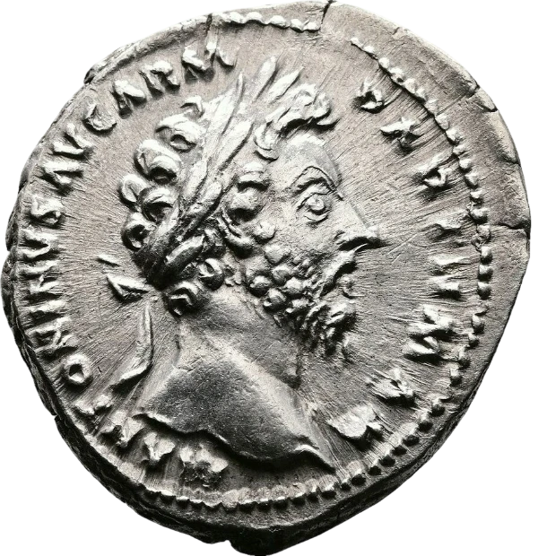 Marcus Aurelius denarius, obverse